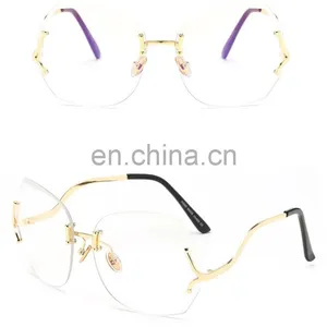 Mirror Pink UV400 Unique Flat Oculos De Sol Women Sun Glasses Sunglasses thumbnail-6