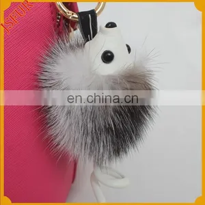 Wholesale Mink Fur Hedgehogs For Bag Key Chain Accessory thumbnail-2