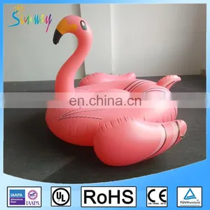 Custom 6p Eco-friendly PVC Inflatable Pool Flamingo Pool Float 190cm thumbnail-1