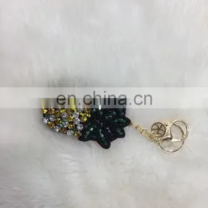 2017 New Fashion Wholesale Fruit Pom Poms Keychain for Bag and Phone thumbnail-6