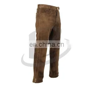 Genuine Suede German Traditional Full Length Leather Pant (Bavaria Pant) thumbnail-1