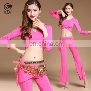 T-5188 Arabic Long Sleeve Wholesales Professional Belly Dance Costumes thumbnail-4