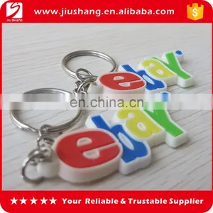 Custom Words Shaped Logo Alphabet Pvc Keychains for Promotion thumbnail-1