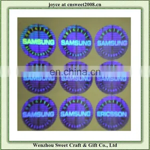 Low Cost 3D Hologram Sticker Custom Mini Logo Brand thumbnail-1