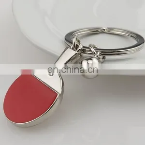 OEM Hot Sale Amazing Zinc Alloy Table Tennis Keychain thumbnail-1