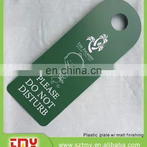 Custom Soft PVC Hotel Room Door Hanger With Custom Logos thumbnail-1