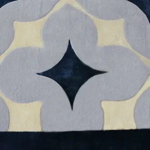 Geometric Rug Comfortable Hand Tufted Carpet for Bedroom Carpet thumbnail-3