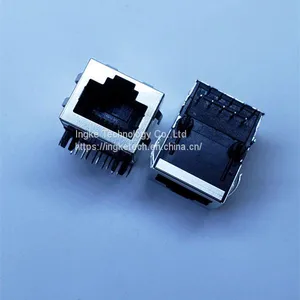 JXD1-0005NL JXD1-0005NL 1 Port 100BASE-TX Through Hole Tab Up Magnetic RJ45 Modular Connectors thumbnail-2