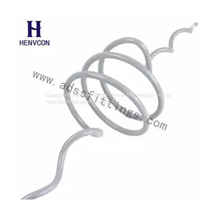 PVC Preformed Bird Flight Diverter for Guy Wire,PVC Spiral Vibration Reducer Damper thumbnail-1