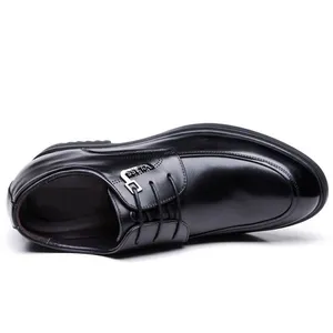 Men Height Increasing Elevator Formal Dress Shoes Leather for Wedding Party thumbnail-5