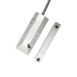 Burglar Alarm Surface Mounted Polished Aluminum OKI Reed Switch Wired Door Magnetic Contact thumbnail-2