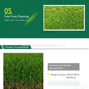 Plastic Artificial Vertical Green Plant Grass Wall For Decoration thumbnail-2