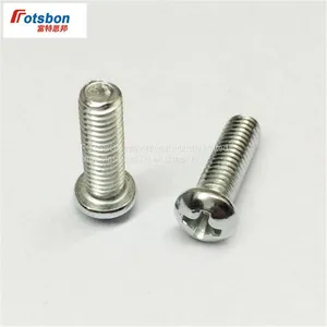 M3-M10 Cross Recessed Raised Counter Pan Head Screw Flat Tail Screws Phillip Plaine Inox Puntas Rvs Vis Inoxydable DIN7985 ISO7045 thumbnail-4