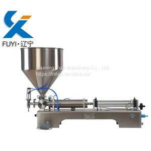 Fuyi Semi Automatic Pneumatic Milk Bottle Liquid Filling Machine thumbnail-1