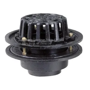 RD 6350 Korea Cast Iron Roof Drain With No-Hub and Thread Outlet for Roof Drainage thumbnail-1