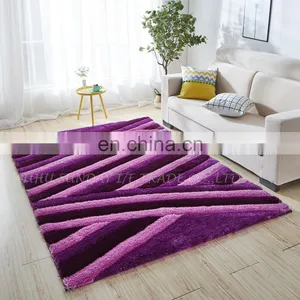 High Quality Fashionable Polyester 3D Shaggy Rug New Design thumbnail-5