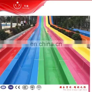Mutong Aqua Park Rainbow Adult Waterslide Fiberglass Slide for Swimming Pool thumbnail-3