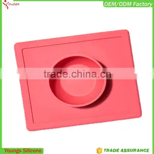 Silicone Placemats Table Dog Bowls Kitchen Table FDA Dish Pad Grip With Bowl Quality Choice thumbnail-4