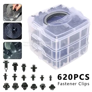 Black Corrosion-resistant Plastic Fasteners for Trunk Bumper Fastening Tools thumbnail-3