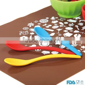 FDA Standard Heat Resistant Non-stick Silicone Spoon/silicone Baby Spoon thumbnail-2