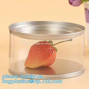 PET Jar 85mm Neck Size Food Grade Clear PET Plastic Can Screw Type With Aluminium Easy Open EndsPackaging Plastic Can 25 thumbnail-4