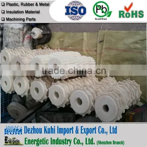 White Plastic Gear With Shaft Mounted thumbnail-3
