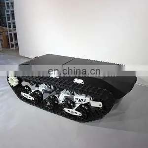 All Terrian 200kg Load Crawler Platform Robot Rubber Track Chassis thumbnail-4