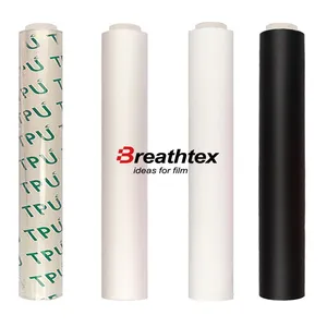 China Manufacturer Cheap Price Low Breathable Waterproof White TPU Membrane Breathable Laminated TPU Polyurethane Film thumbnail-4