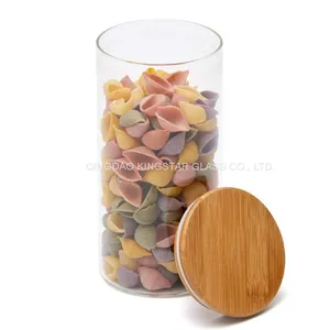 Glass Storage Jar With Lid thumbnail-1