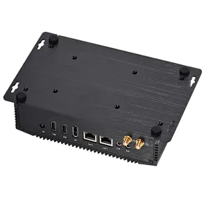 Partaker Fanless Mini PC Alder Lake-N Intel Core N100 Windows 11 Pro or Linux 2 x LAN DP 2 x HDMI 2 x COM Industrial Computer thumbnail-4