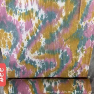 Guichuang Textile's Spot Supply of Knitted Pure Cotton Sweaters, Loop Fabrics, Tie Dyed Printed Fabrics, and Fabrics thumbnail-2