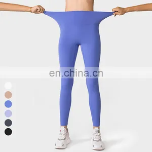 Free Size Breathable Fitness Yoga Wear Women Sport Yoga Pants Custom Tights High Waist Gym Leggings Butt Lifting Yoga Leggings thumbnail-4