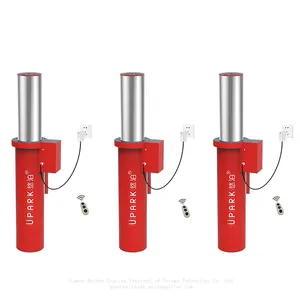 UPARK Reliable Factory Anti-collision Automatic E Bollards Against Violent Vehicle Impacts 219*600 Customized Retractable Bollard thumbnail-2