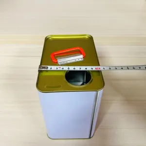 Factory Supply 2 Liters Tinplate Square Barrel 2 L Oil Paint Barrel Empty Barrel Polyurethane Paint Barrel Solidifying Agent Packaging Barrel thumbnail-2
