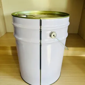 Iron Barrel Manufacturers to Produce 20 Liters 18 Liters Tinplate Closed Barrel Cleaning Agent Thin Small Mouth Iron Barrel thumbnail-2