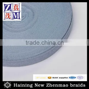Grey Color 100% Polyester Inelastic Flat Luggage Belt Wholesale Ribbon thumbnail-1