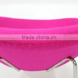 Replica Fiberglass/plywood Stainless Steel Frame Fabric Pierre Paulin Style Orange Slice Chair thumbnail-6