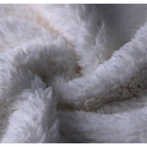 100% Polyester Back Side Brushed Shu Velveteen Faux Fur Sherpa Fleece Fabric‌ thumbnail-5
