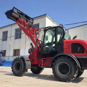 Factory Wholesale Construction Machinery 2ton Wheel Loader HZM825 Mini Front End Loader thumbnail-4