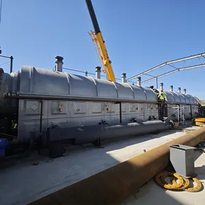 50tpd Waste Tyre Pyrolysis Plant From China Automatic Continuous Pyrolysis System thumbnail-2
