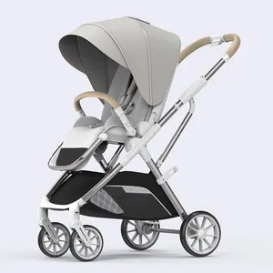 Hot Sale Luxury Baby Stroller Easy Folding Baby Jogger EN1888 Certified Lightweight Travel Baby Pushchair Pram thumbnail-3
