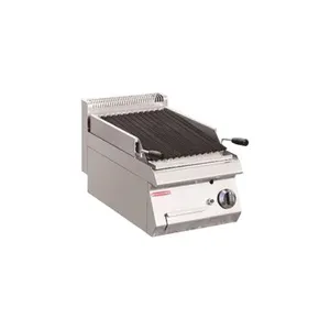 Stainless Steel Countertop Lava Rock Grill for Outdoor Restaurant Cooking thumbnail-1