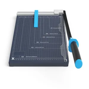 Premium Paper Cutter B4 15 Inch Paper Trimmer Machine Manual Paper Guillotine Machine Metal Baseplate (GL410B) thumbnail-4