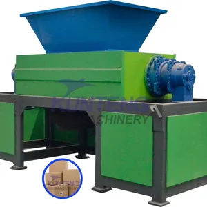 Plastic Film Waste Document Hard Paper Shell Recycling Carton Recycling Production Line Shredder Machine Equipment EPC thumbnail-1