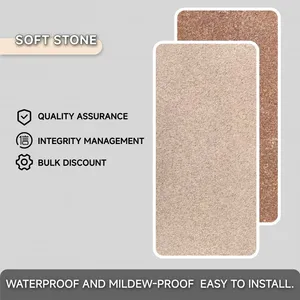 Modern Design Clorful Soft Stone Ceramic Panel Fireproof for Commercial Space thumbnail-1