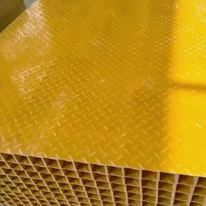 Heavy Duty FRP Pultruded Grating for Platform Walkway, 50mm Depth, 1500kg/m² Capacity thumbnail-5