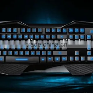 Hot Wired Colorful LED Backlight Mechanical Portable Gaming Keyboard thumbnail-3