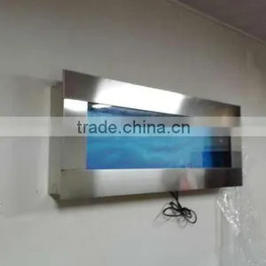 STAINLESS STEEL WALL HANGING AQUARIUM,WALL-MOUNTED FISH TANK thumbnail-6