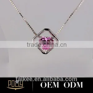 2015 Hot Selling Sterling Silver Heart Diffuser Necklace thumbnail-3