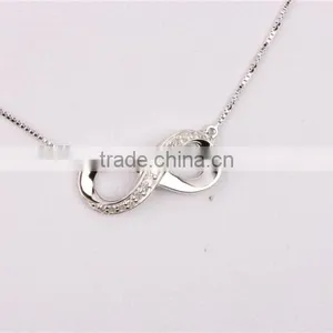 Elegant 925 Silver 8 Shape Pendant Chain 2016 Factory Wholesale thumbnail-3